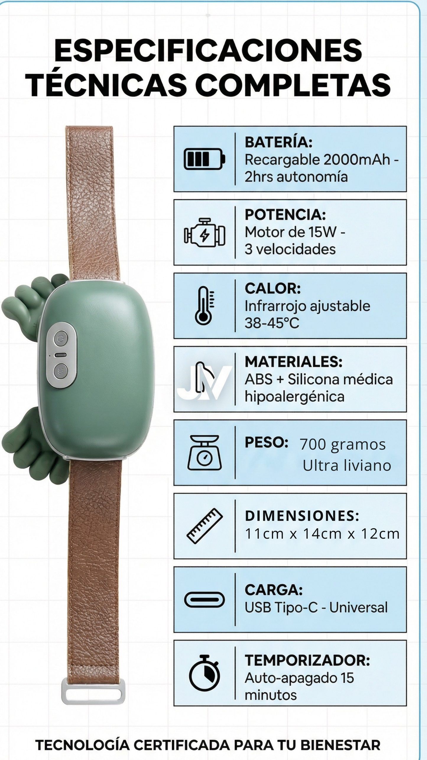 Masajeador Cervical Térmico Cuello