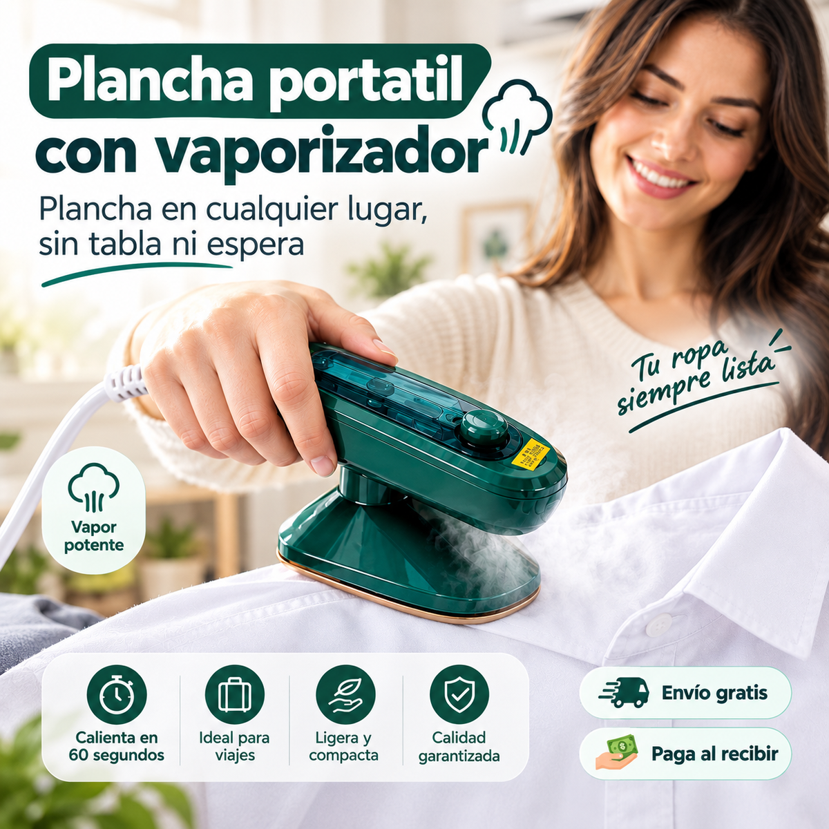 Vaporly - Sin arrugas, en casa o de viaje