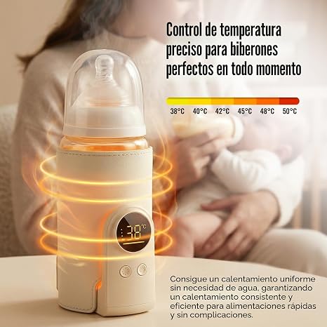 Calentador de mamaderas portátil recargable