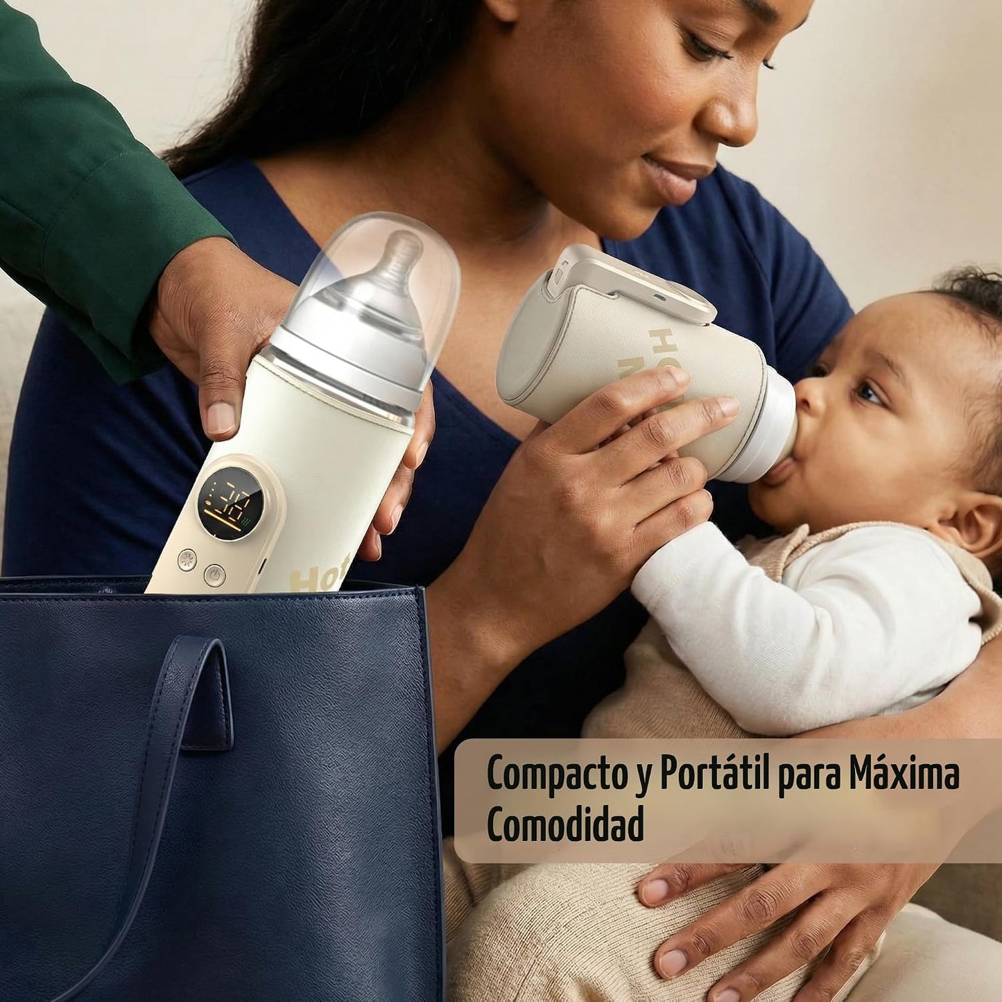 Calentador de mamaderas portátil recargable