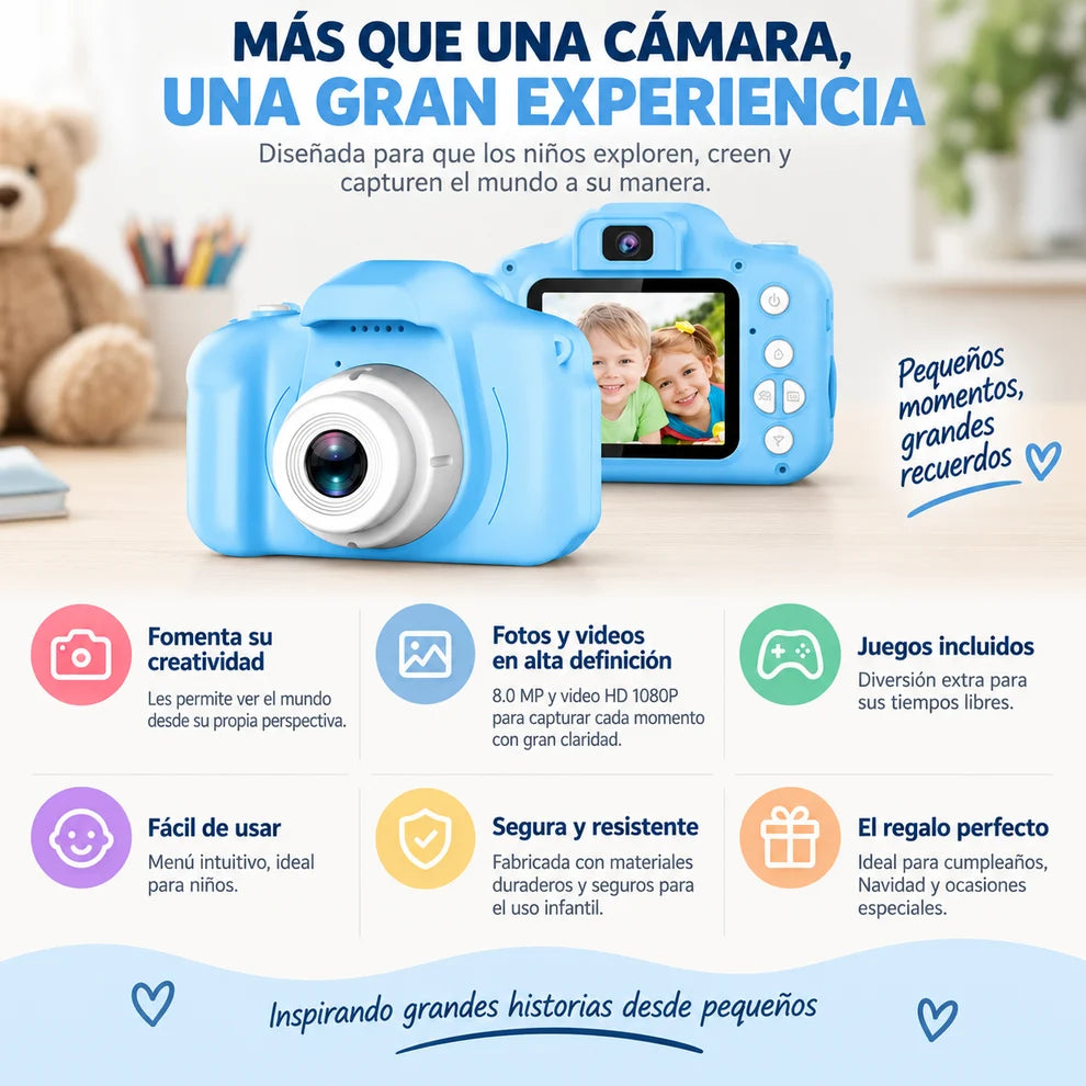 KidSnap Mini - Sus primeros recuerdos, en sus propias manos.
