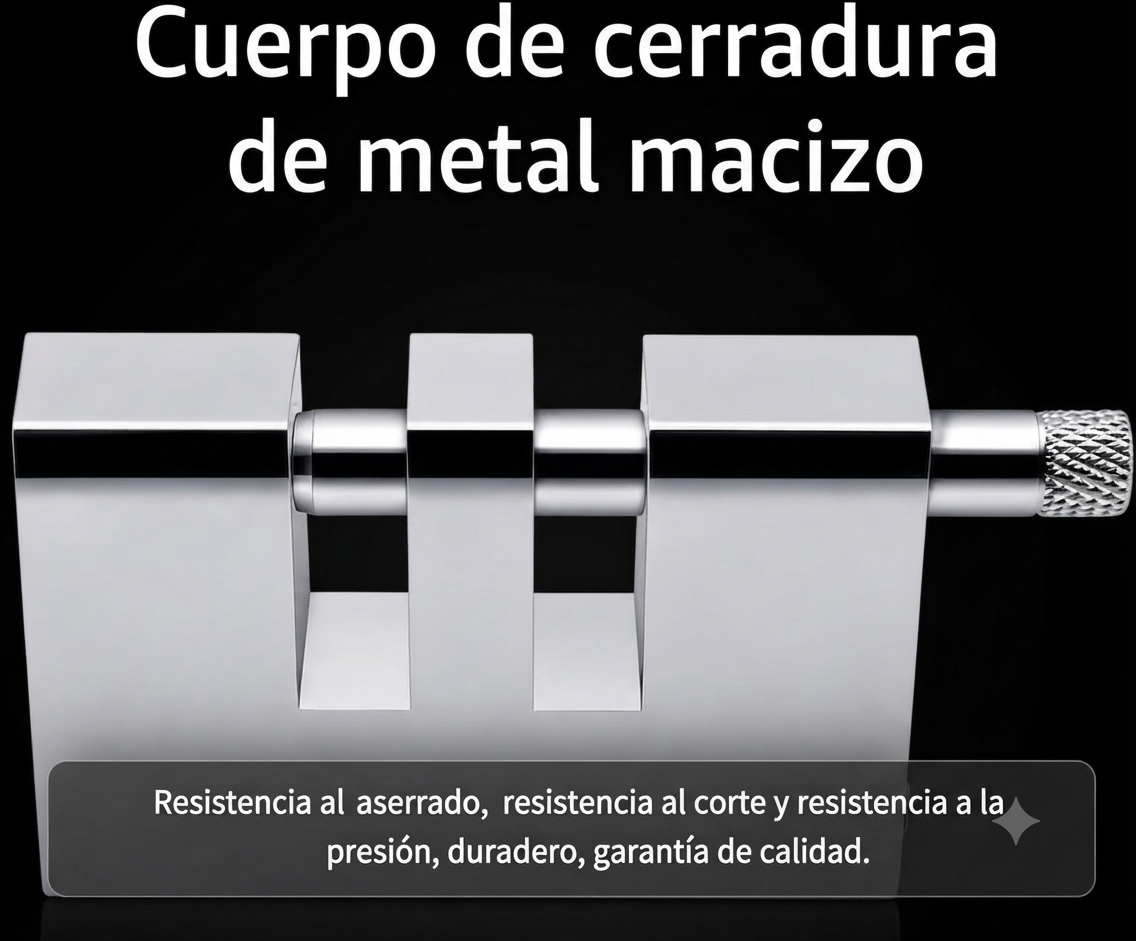 Traba Pedales Antirrobo acero inoxidable