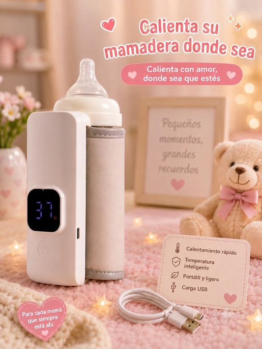 Calentador de mamaderas portátil recargable