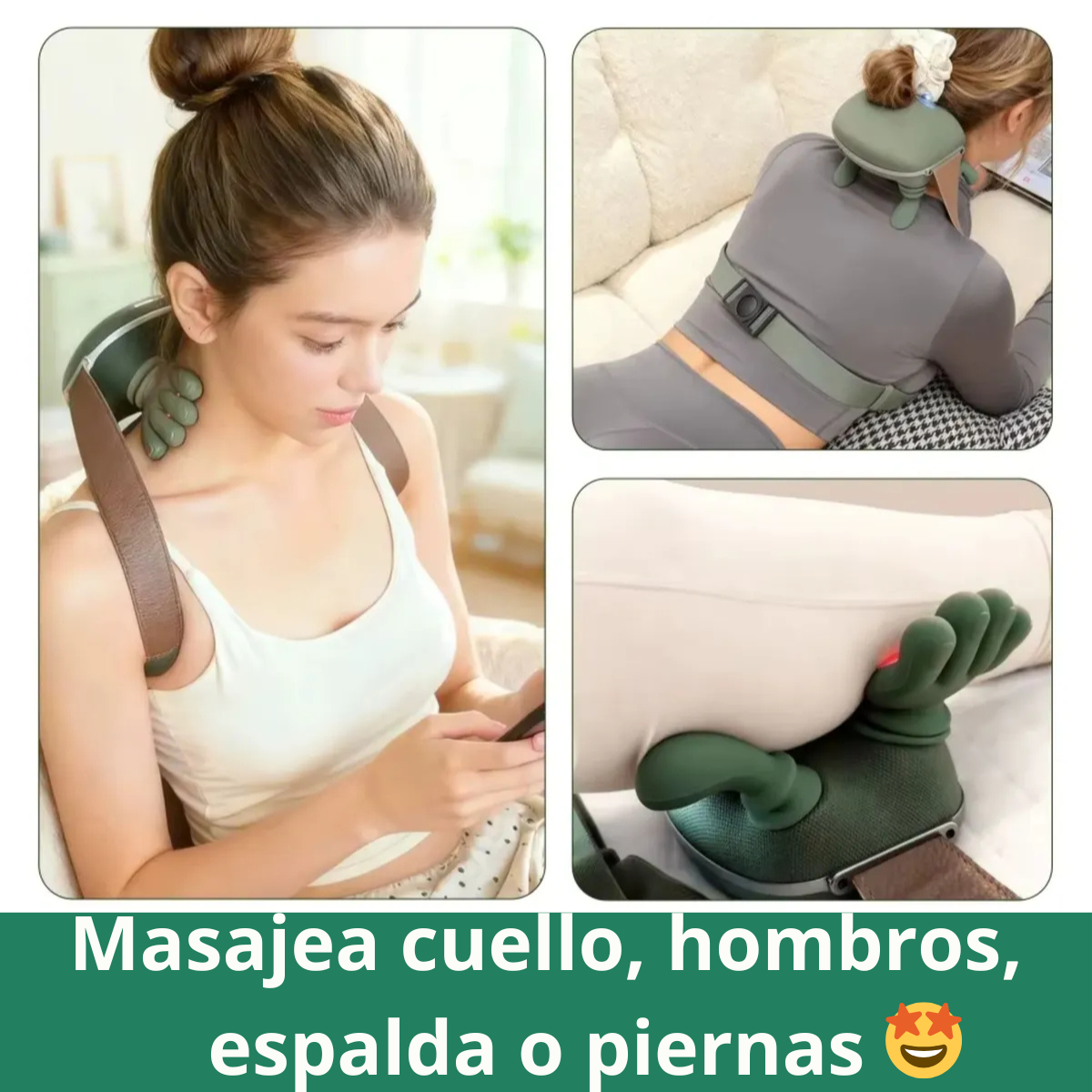 Masajeador térmico diseño manitos