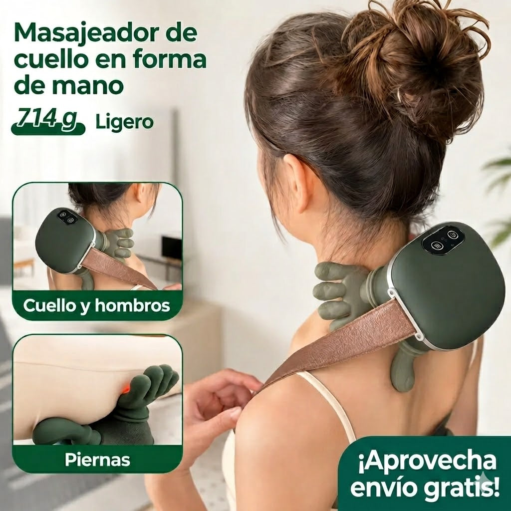 Masajeador térmico diseño manitos